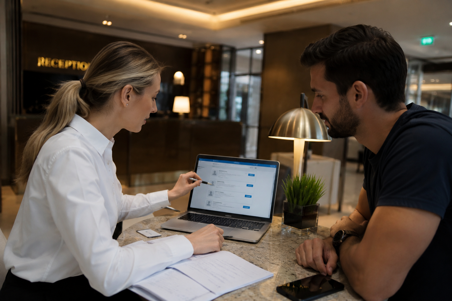 Luxury hotel lobby in Malta — hospitality careers